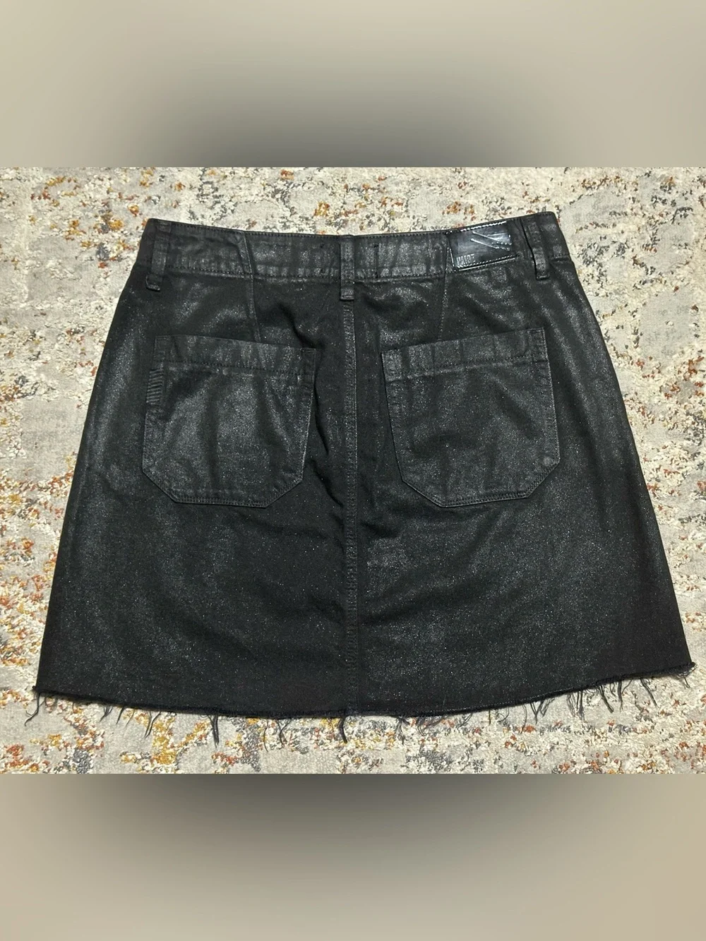Paige coated utility skirt size 28 black